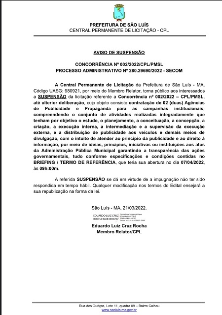 Licita_suspende_SLZ_25-03-22